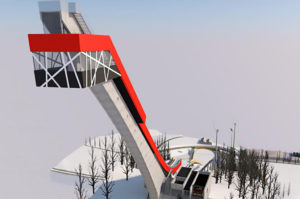 Animation Skiflugschanze Oberstdorf