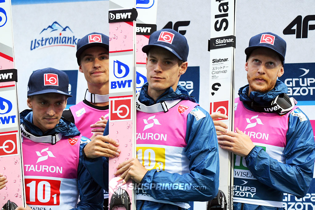 Andreas Stjernen, Daniel Andre Tande, Kenneth Gangnes, Robert Johansson