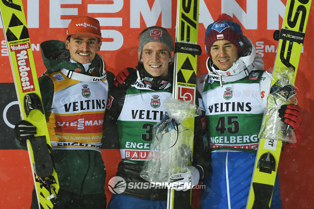 Richard Freitag, Anders Fannemel, Kamil Stoch