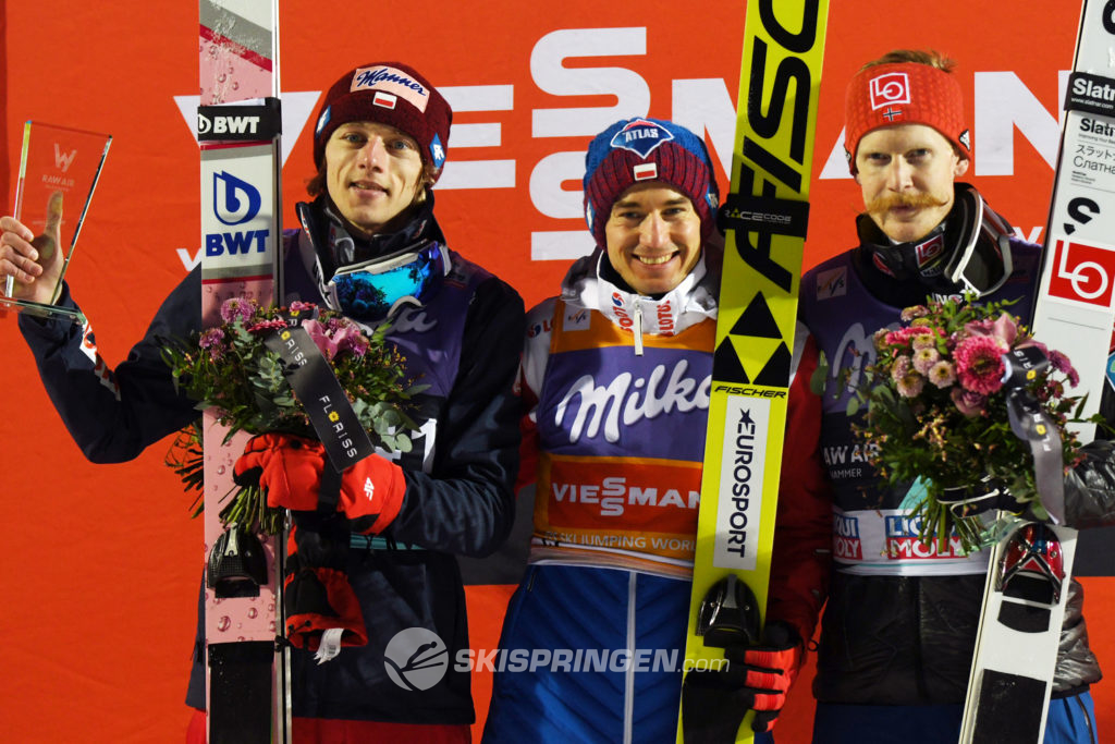 Dawid Kubacki, Kamil Stoch, Robert Johansson