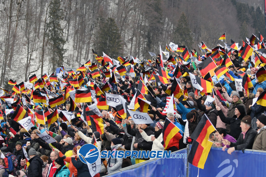 Zuschauer in Oberstdorf