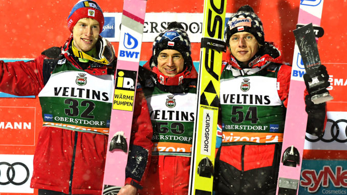 Evgeniy Klimov, Kamil Stoch, Dawid Kubacki