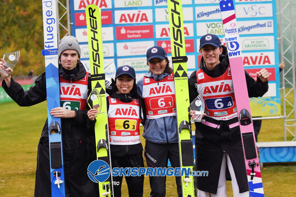 Marius Lindvik, Thea Minyan Bjoerseth, Silje Opseth, Daniel Andre Tande