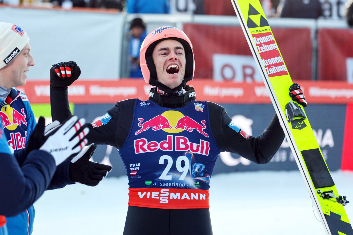 SkiflugWM am Kulm in Bad Mitterndorf Stefan Kraft wird neuer Skiflug