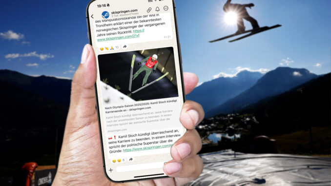 Skispringen-News per WhatsApp